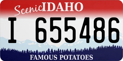 ID license plate I655486
