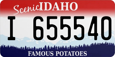 ID license plate I655540