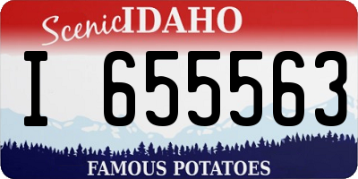 ID license plate I655563