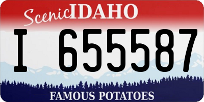 ID license plate I655587