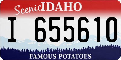 ID license plate I655610