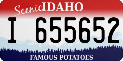 ID license plate I655652