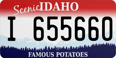 ID license plate I655660