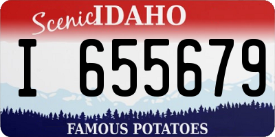 ID license plate I655679