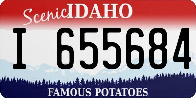 ID license plate I655684