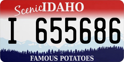 ID license plate I655686