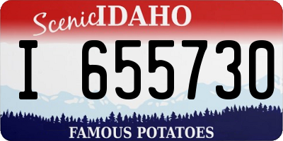 ID license plate I655730