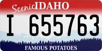 ID license plate I655763