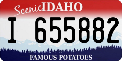 ID license plate I655882