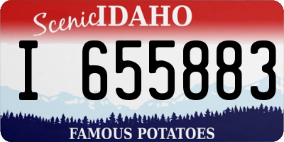 ID license plate I655883