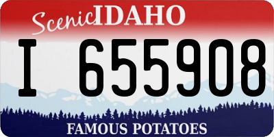 ID license plate I655908