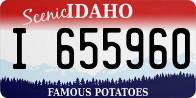 ID license plate I655960