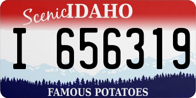 ID license plate I656319