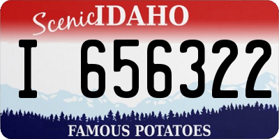 ID license plate I656322