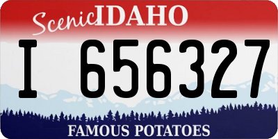 ID license plate I656327