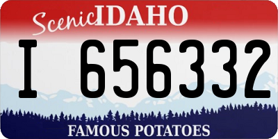 ID license plate I656332