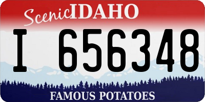 ID license plate I656348