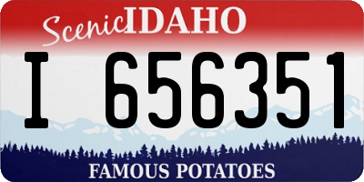 ID license plate I656351