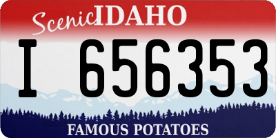 ID license plate I656353