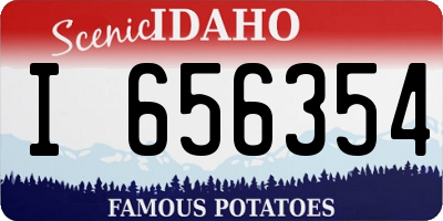 ID license plate I656354