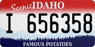 ID license plate I656358
