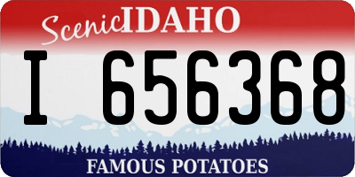 ID license plate I656368
