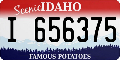 ID license plate I656375