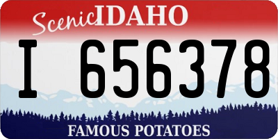 ID license plate I656378