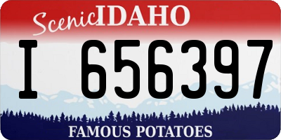 ID license plate I656397