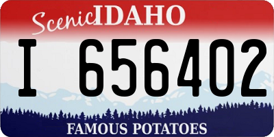 ID license plate I656402