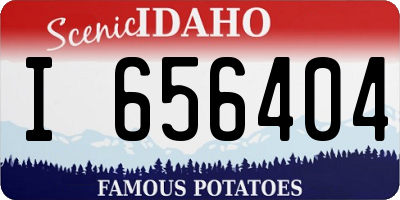 ID license plate I656404
