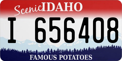 ID license plate I656408