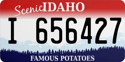 ID license plate I656427