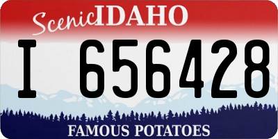ID license plate I656428