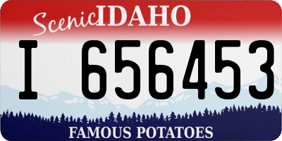 ID license plate I656453