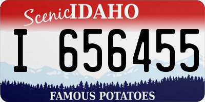 ID license plate I656455