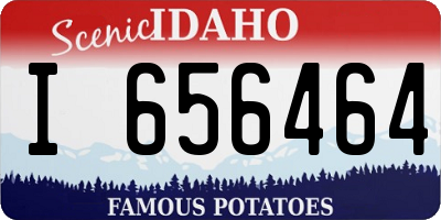 ID license plate I656464