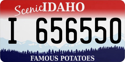 ID license plate I656550