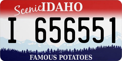 ID license plate I656551