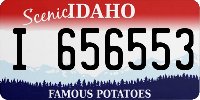 ID license plate I656553