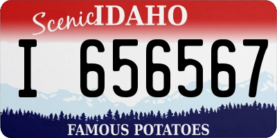 ID license plate I656567