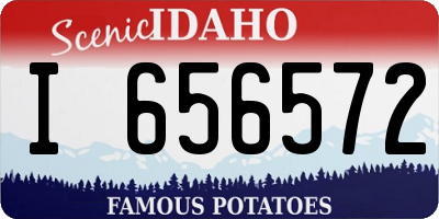ID license plate I656572