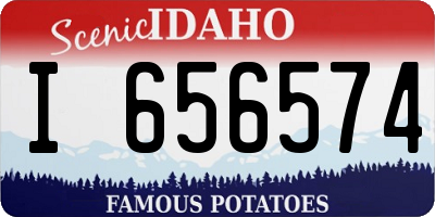 ID license plate I656574