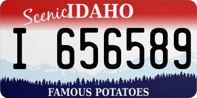 ID license plate I656589
