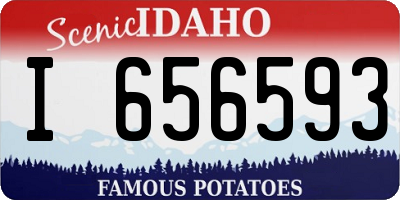 ID license plate I656593