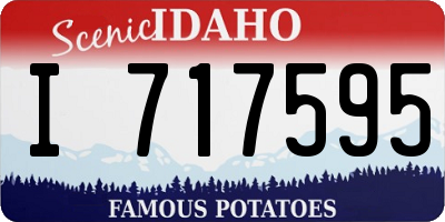 ID license plate I717595