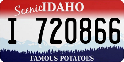 ID license plate I720866