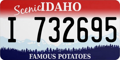 ID license plate I732695