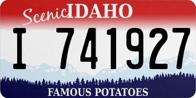 ID license plate I741927
