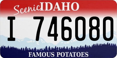 ID license plate I746080